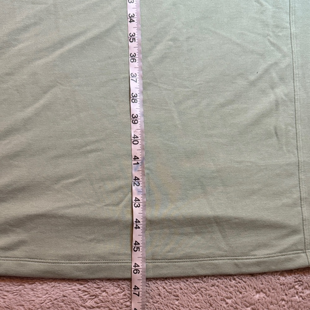 Sleeveless Green Maxi Dress Stretch Pockets Athleisure sz L - Picture 7 of 10